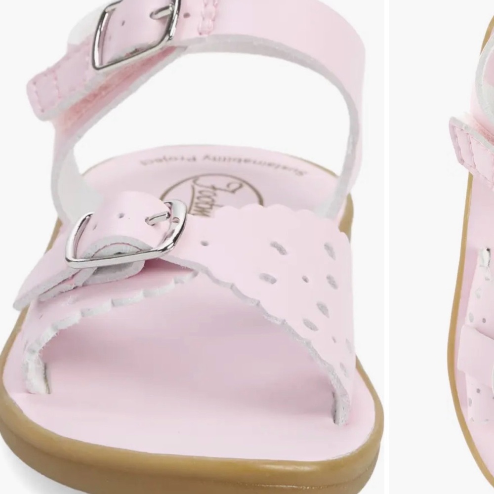 FootMates Little Girls Light Pink Buckle Sandals